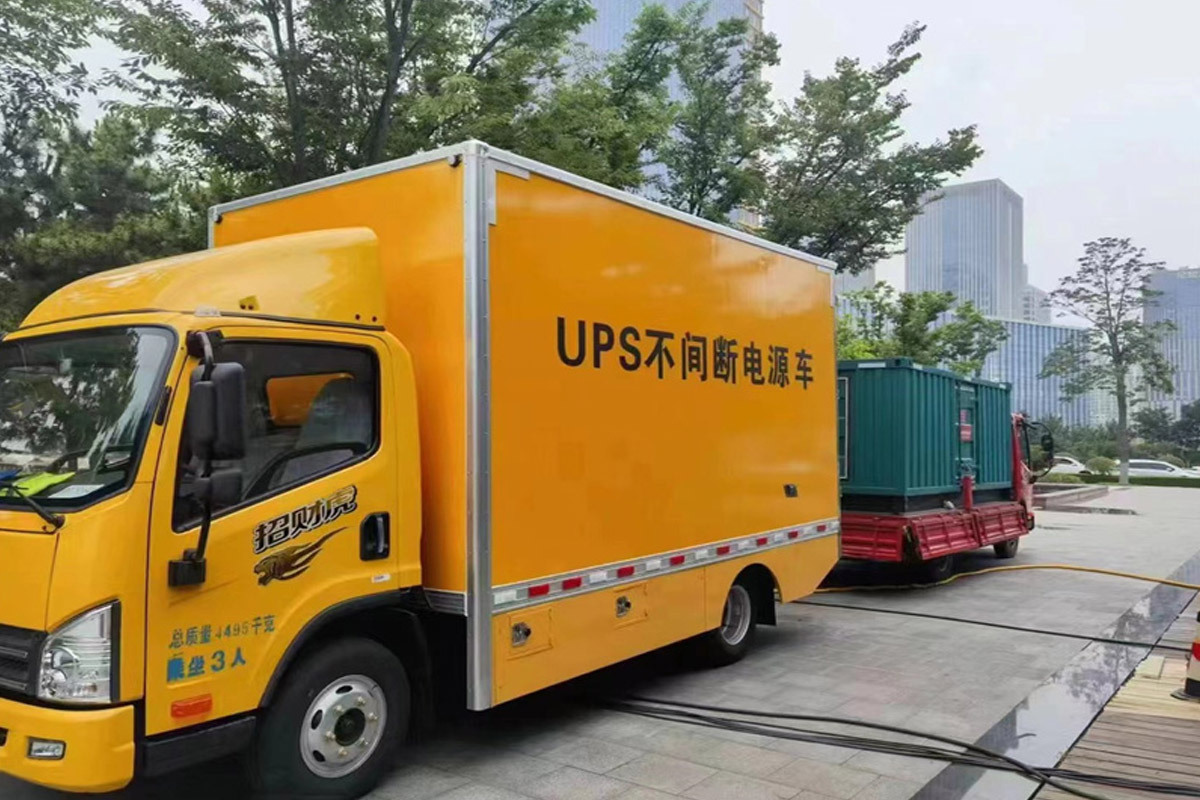 麒麟发电机租赁施工现场