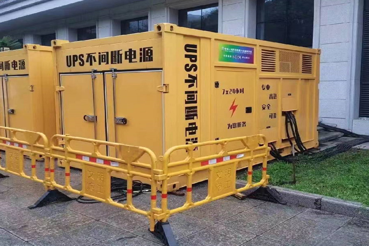 麒麟发电机租赁施工现场