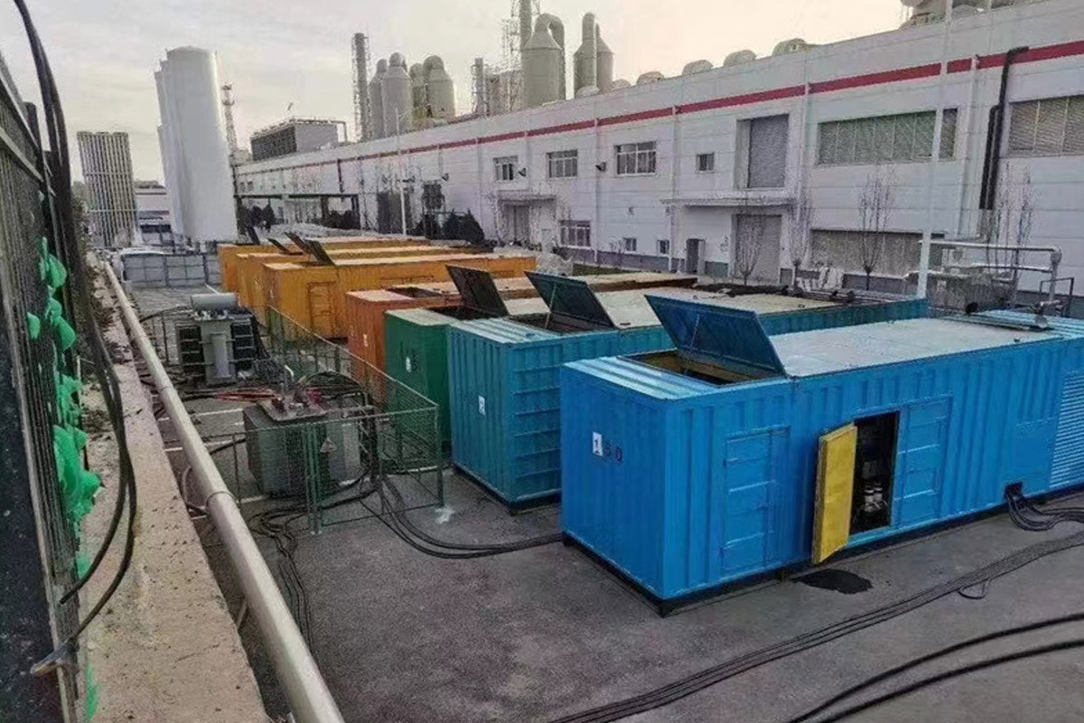 麒麟发电机租赁施工现场